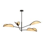 Emibig Ceiling Light Vene Steel Black | Suitable for 4x E14 - Max 10W