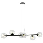 Emibig Pendant Rossi Steel Black | Suitable for 6x E14 - Max 10W