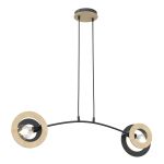 Emibig Pendant Skiva Steel Black | Suitable for 2x E27 - Max 15W