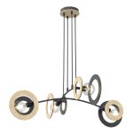 Emibig Pendant Skiva Steel Black | Suitable for 4x E27 - Max 15W