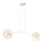 Emibig Pendant Skiva Steel White | Suitable for 2x E27 - Max 15W