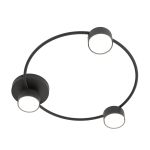 Emibig Ceiling Light Lucio Steel Black | Suitable for 3x GX53 - Max 12W