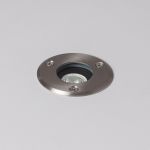 Bright Choice Ground Spot Meillion Stainless Steel Silver 3W 150lm - 830 Warm White 