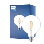 Philips MASTER Value LED Globe E27 120mm Filament Clear 5.9W 806lm - 927 Extra Warm White | Best Colour Rendering - Replaces 60W
