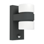 Eglo Wall Light Atollari Aluminium Anthracite 4W 360lm - 830 Warm White | IP44
