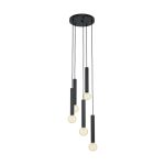 Eglo Pendant Corteva Steel Black | IP20 - Suitable for 5x E27 