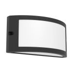 Eglo Wall Light Poggiarello Black | IP54 - Suitable for 1x E14