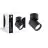 D'Lite Ceiling Spot Clio Aluminium Black Tiltable| Suitable for 1x GU10