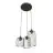 Emibig Pendant Vander Steel Black | Suitable for 3x E27 - Max 15W