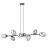 Emibig Pendant Pandora Steel Black | Suitable for 8x E14 - Max 10W
