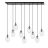 Emibig Pendant Astral Steel Black | Suitable for 9x E14 - Max 10W
