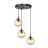 Emibig Pendant Cosmo Steel Black | Suitable for 3x E14 - Max 10W