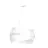Emibig Pendant Vieno Steel White | Suitable for 2x E27 - Max 15W