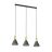 Emibig Pendant Rosa Steel Black | Suitable for 3x E27 - Max 15W