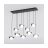 Emibig Pendant Ritual Steel Black | Suitable for 9x G9 - Max 8W