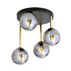 Emibig Ceiling Light Dolce Steel Black | Suitable for 4x E14 - Max 10W