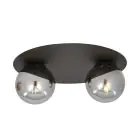 Emibig Ceiling Light Solar Steel Black | Suitable for 2x E14 - Max 10W