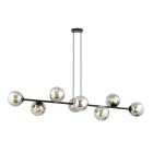 Emibig Pendant Rossi Steel Black | Suitable for 8x E14 - Max 10W
