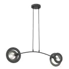 Emibig Pendant Euforia Steel Black | Suitable for 2x E27 - Max 15W