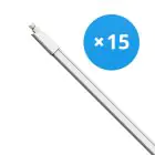 Multipack 15x LED Waterproof Batten 27W 2970lm - 840 Cool White | 150cm