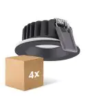 Multipack 4x Ledvance LED  SPOT AIR FIX Aluminium  6W 510lm 36D - 930 Warm White | Cutout 68mm - IP65 - Best Colour Rendering -  Dimmable