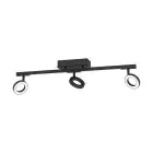 Eglo Ceiling Light Cardillio 2 Aluminium Steel Black 3.2W 400lm - 830 Warm White | IP20 
